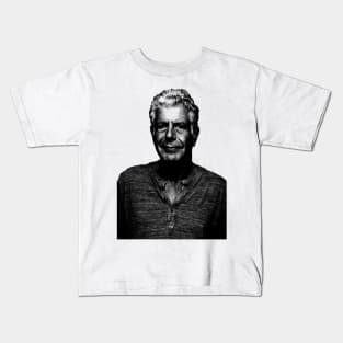 80s Retro Style Anthony Bourdain Kids T-Shirt